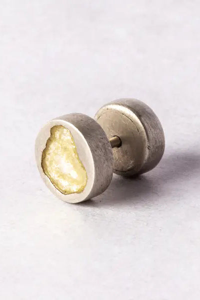 Parts of Four Stud Earrings (0.2 carat) 1235-7-DA+YDIA PPOF44